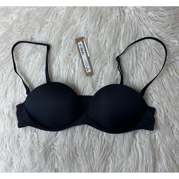 Skims Ultimate Push Up Strapless Bra Onyx Size 34A - Picture 1 of 7